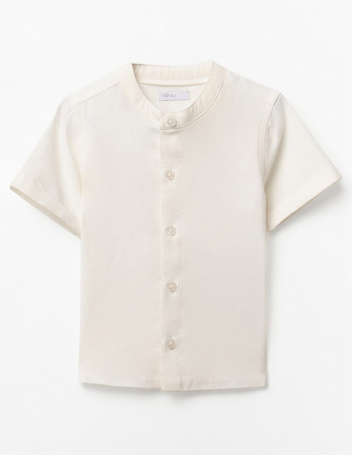 Camisa casual de algodón manga corta para bebé niño Camisa casual de algodón manga corta para bebé niño