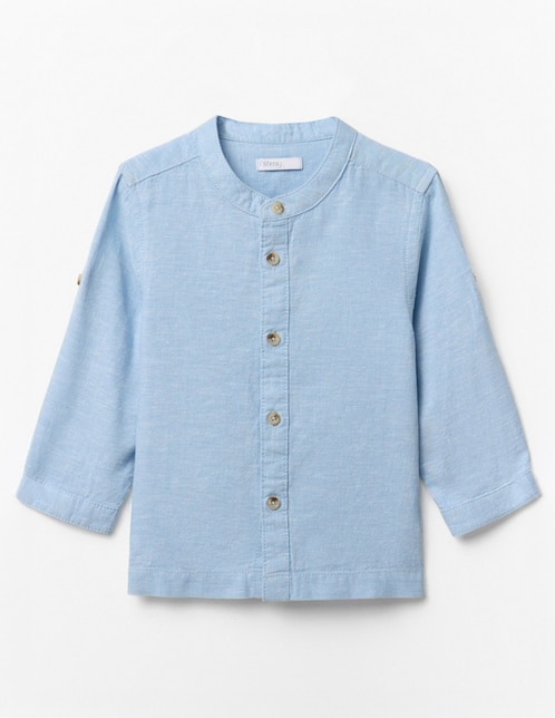 Camisa casual manga larga para bebé niño Camisa casual manga larga para bebé niño