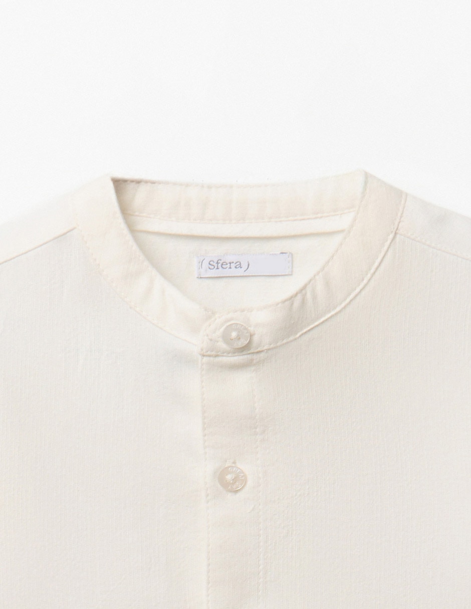 Camisa casual de algodón manga corta para bebé niño 2