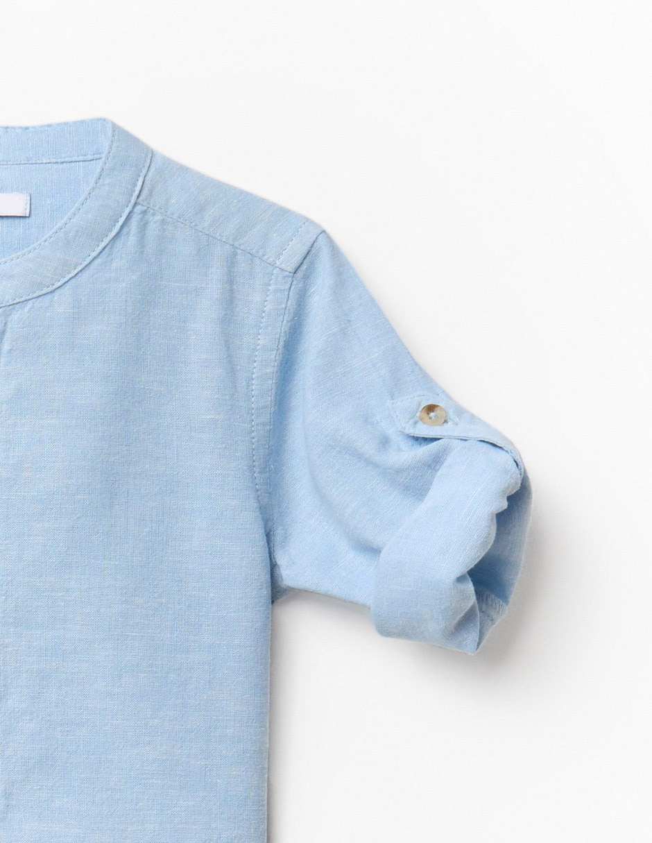 Camisa casual manga larga para bebé niño 3
