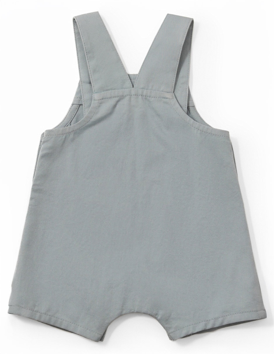 Overol short de algodón para bebé niño 2