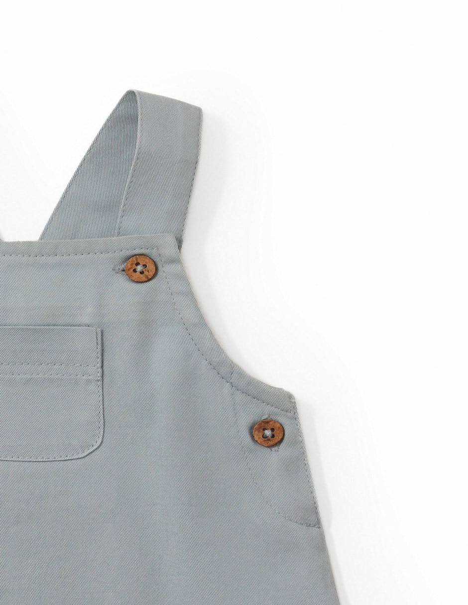 Overol short de algodón para bebé niño 4